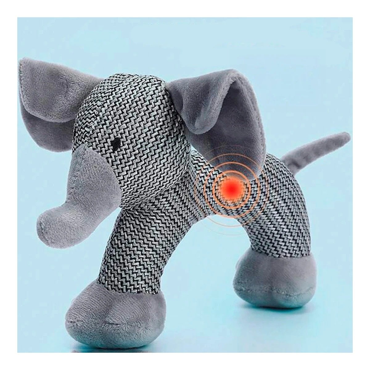 PACK2 INSPIRACION ELEFANTE DE FELPA CON SONIDO EN PLOMO PARA HOGAR - 2