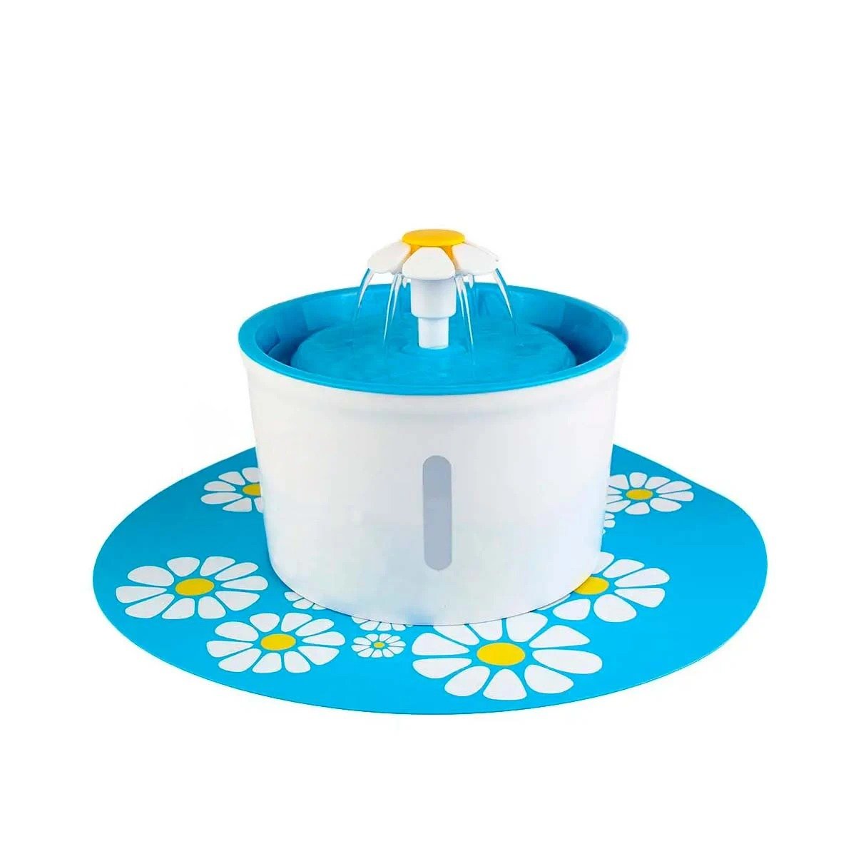 PACK2 UNIDAD PARA AGUA CIRCULAR CON ALFOMBRA PET CELESTE PLASTICO RESISTENTE Y+REGALO STICKER - 2