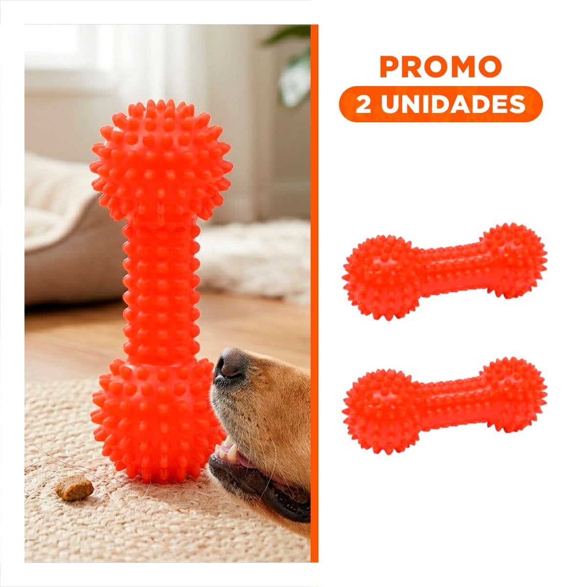 PACK2 KIT INTERACTIVO ROJO PARA MASCOTAS FORMA DE PESA SEGURO - 1