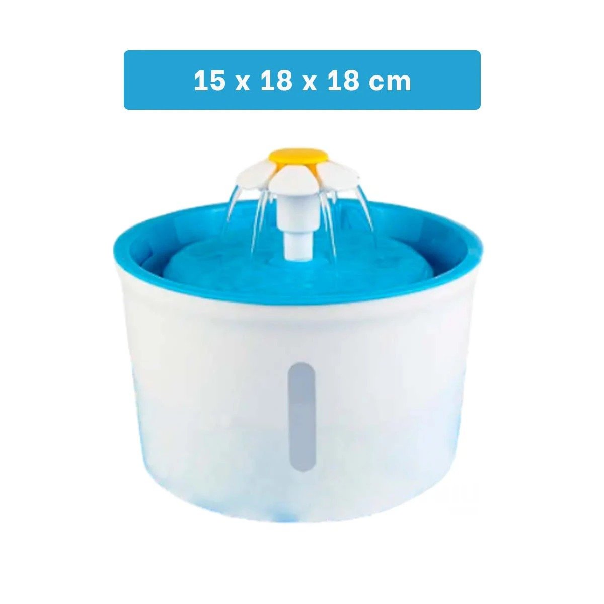 PACK2 CONTENEDOR PARA AGUA CIRCULAR CON ALFOMBRA PET CELESTE PLASTICO FIRME Y+PAPEL REGALO - 4