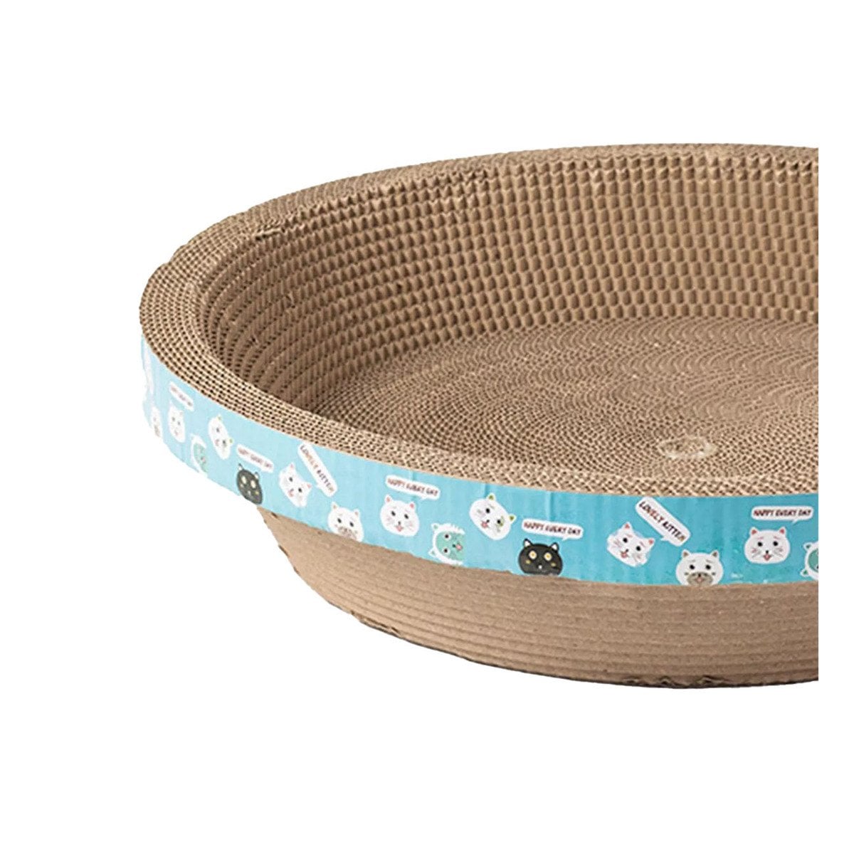 PACK6 ESPACIO DE JUEGO CIRCULAR CON CATNIP CHICO 40 CM MARRON PARA GATO CASA Y+REGALO STICKER - 2