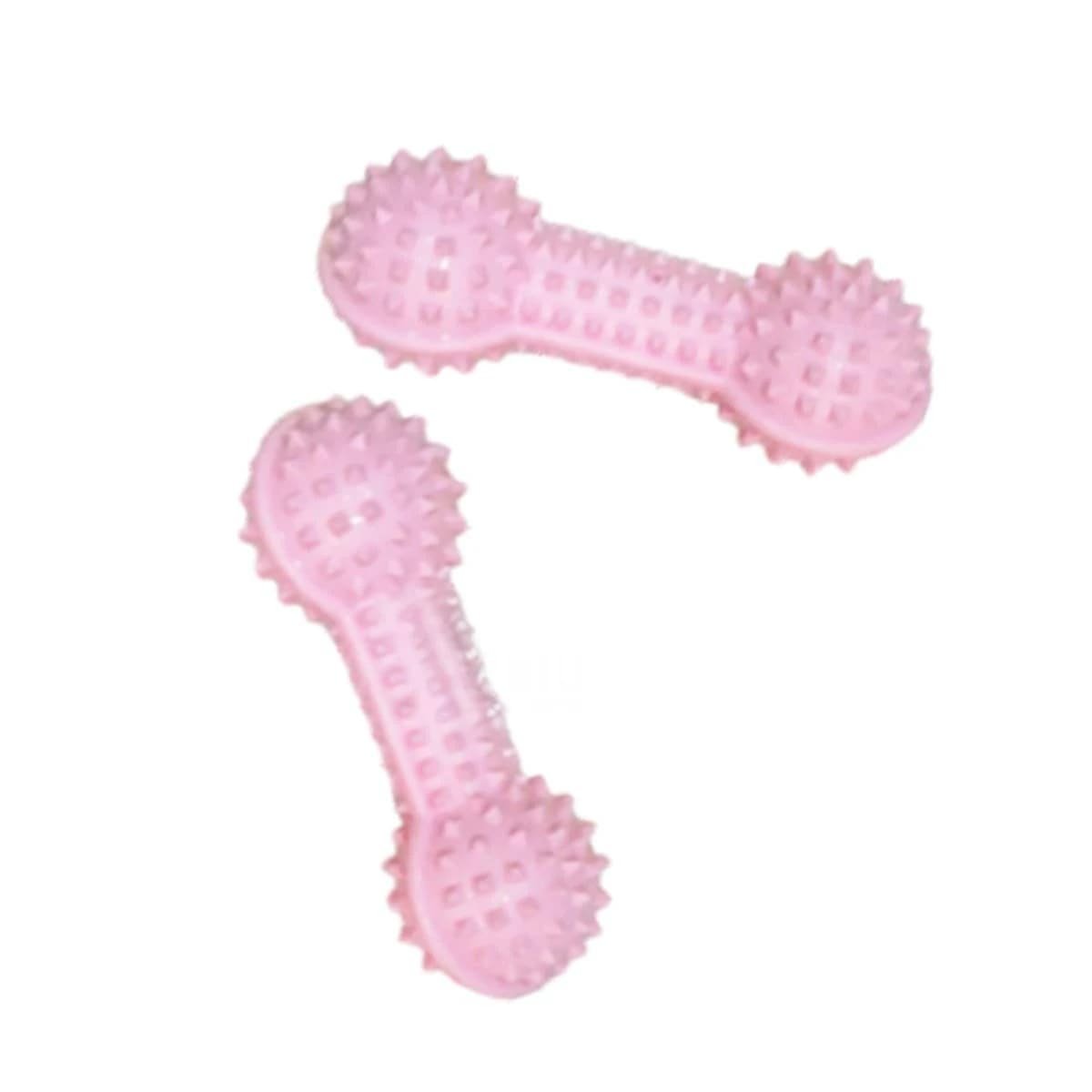 PACK4 APARATO DE JUEGO ROSADO PARA MASCOTAS PESA CON PUNTAS SEGURAS Y+PAPEL REGALO - 3
