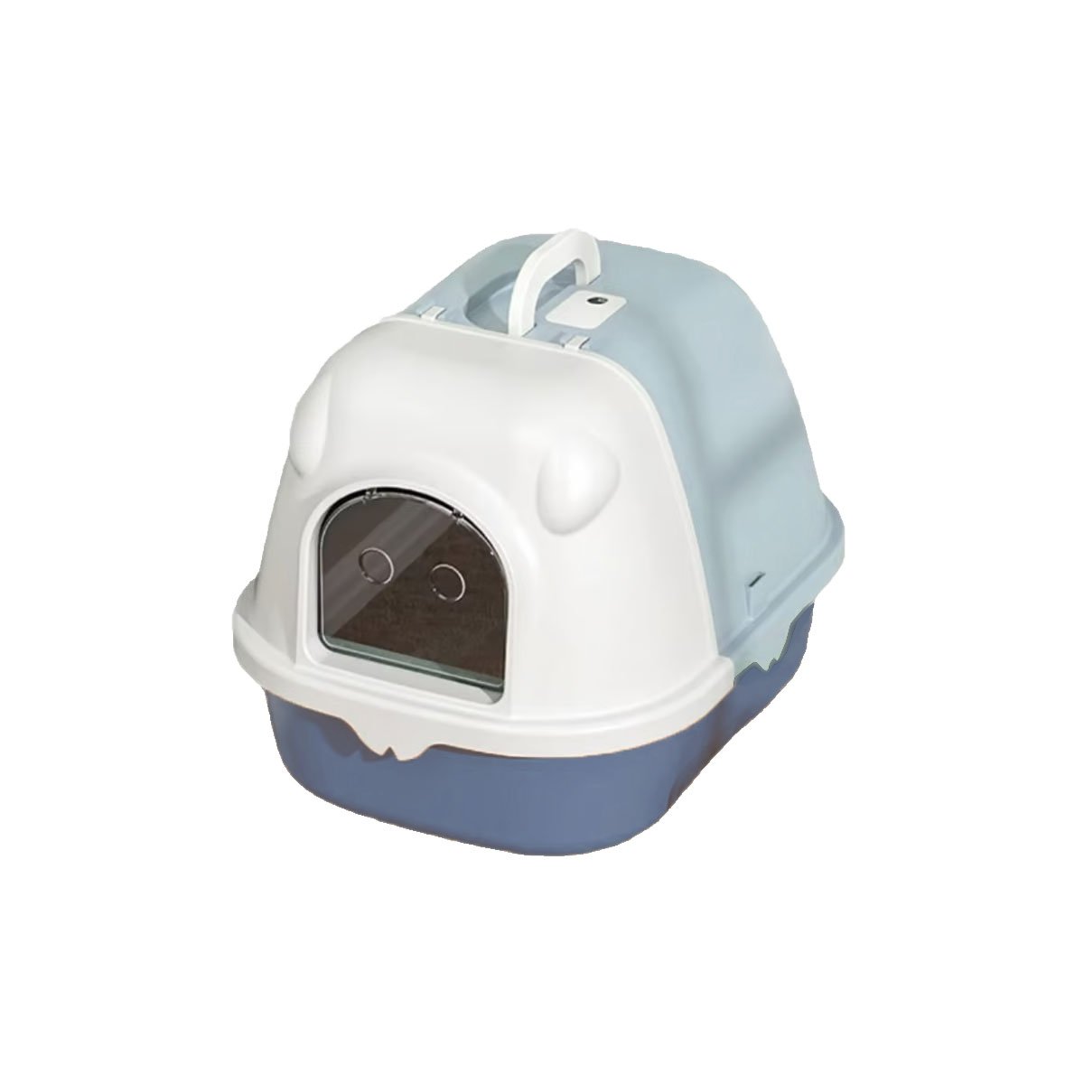 ESTRUCTURA SANITARIA CON BORDES DECORATIVOS Y PALA CERNIDORA CELESTE AZUL Y+LIGAS REGALO - 3