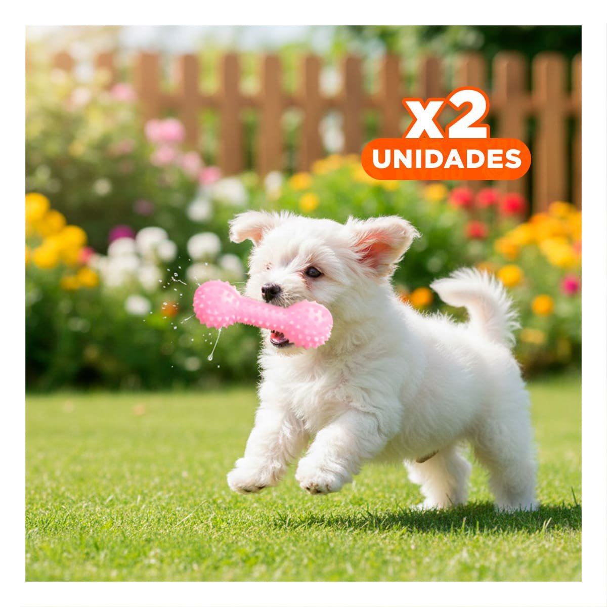 PACK2 KIT ROSADO PARA MASCOTAS FORMA DE PESA SEGURO Y RESISTENTE Y+REGALO STICKER - 1