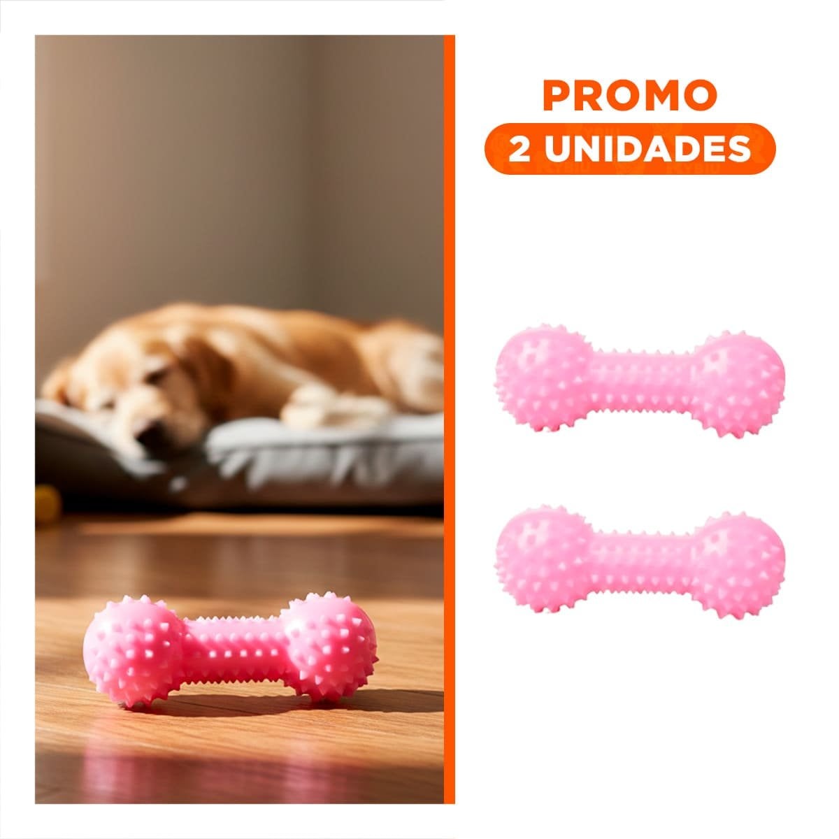PACK2 KIT INTERACTIVO ROSADO PARA MASCOTAS FORMA DE PESA SEGURO - 1