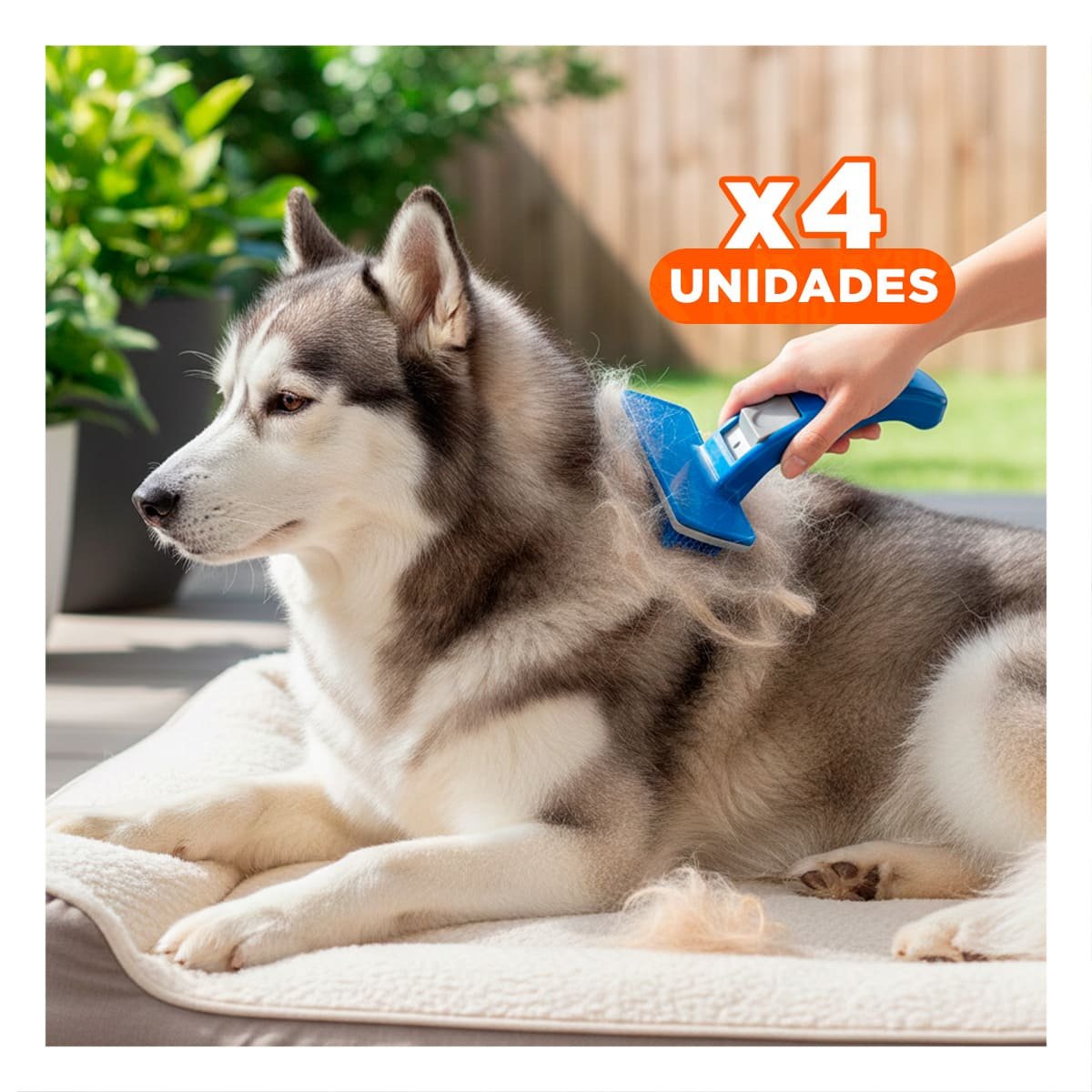PACK4 APARATO PEQUENO AZUL PARA MASCOTAS CON CEPILLO LIMPIEZA FACIL - 1