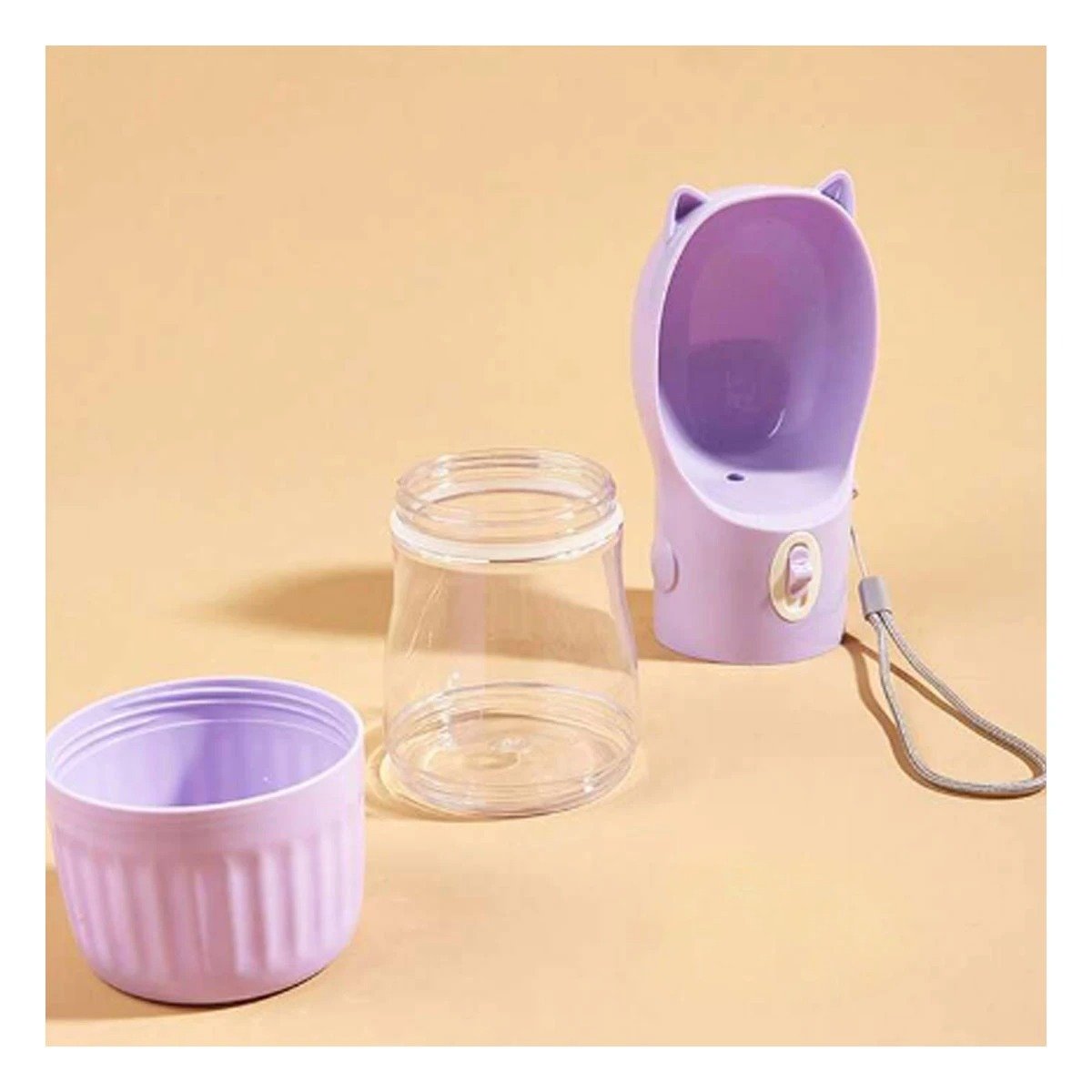 PACK2 ENVASE PRACTICO GATO LILA PARA CARTERA PEQUENA Y+PAPEL REGALO - 2