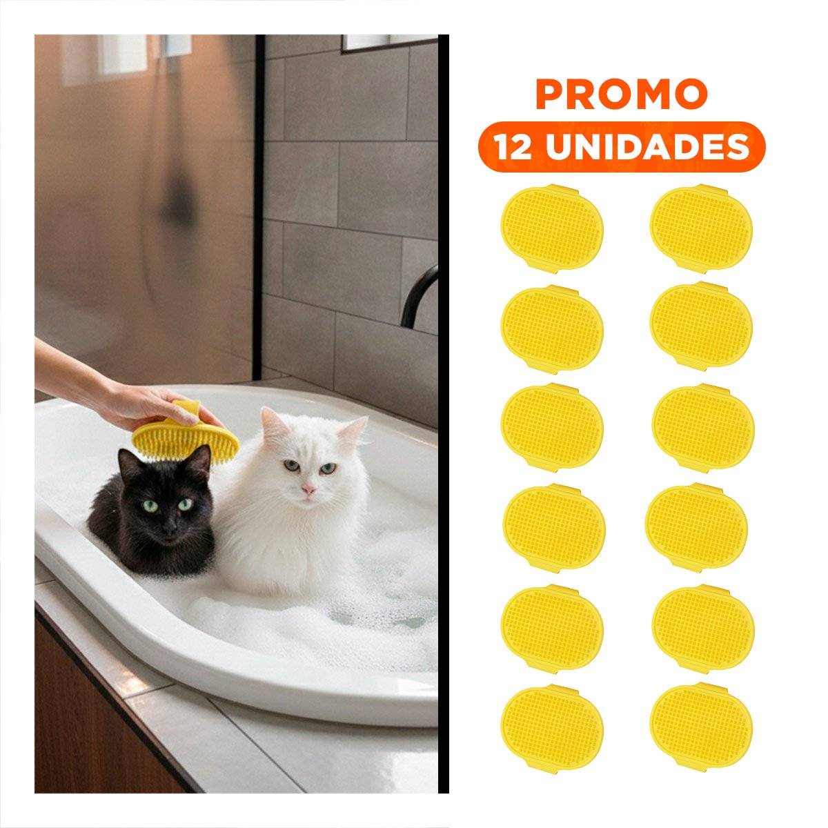 PACK12 DIFUSOR DE MANO AMARILLO CON DISENO ERGONOMICO Y USO CONFORTABLE Y+REGALO STICKER - 1