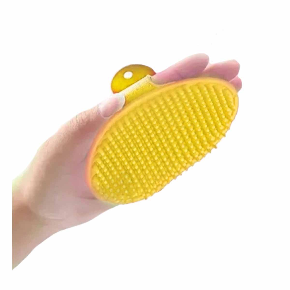 PACK6 PUAS DE MANO AMARILLAS CON MANGO COMODO Y CERDAS FLEXIBLES Y+REGALO STICKER - 2