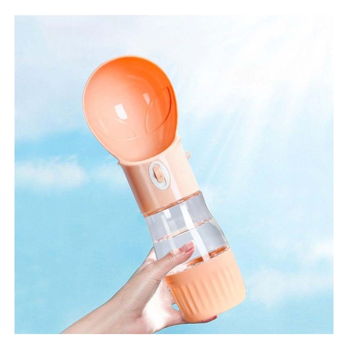 PACK2 RECIPIENTE MODERNO DISENO OVNI NARANJA FUNCIONAL - 5