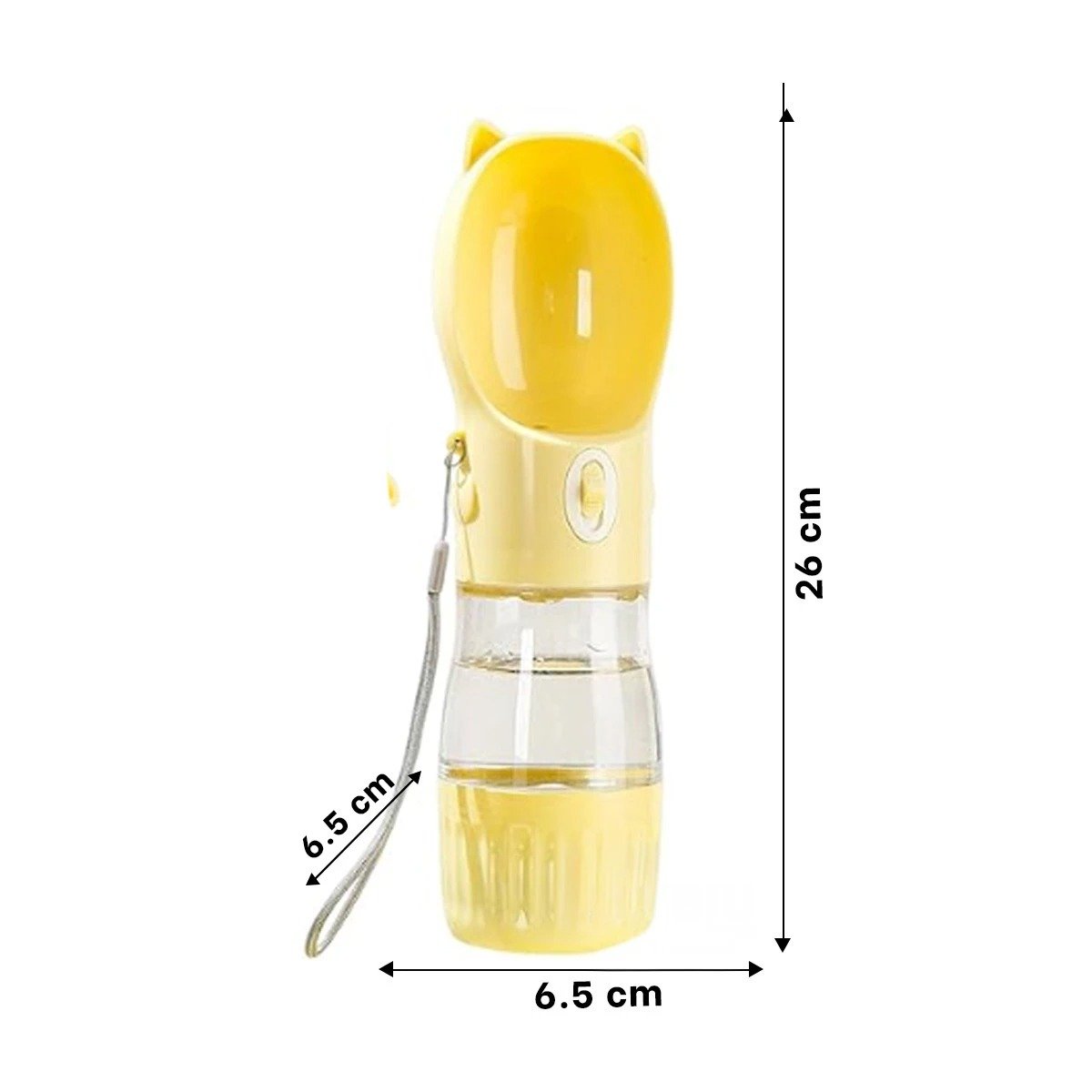 PACK6 APLICADOR PORTATIL GATO AMARILLO PARA GEL LIQUIDO Y+REGALO STICKER - 4