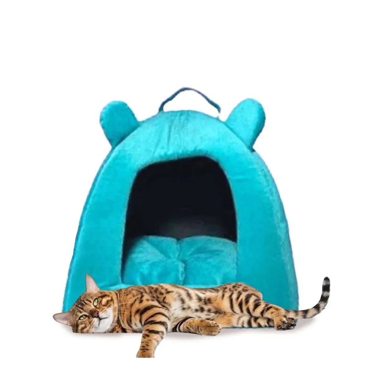 PACK2 GUARIDA TIPO IGLU AZUL REY TALLA L ESPACIO COMODO Y+REGALO STICKER - 2
