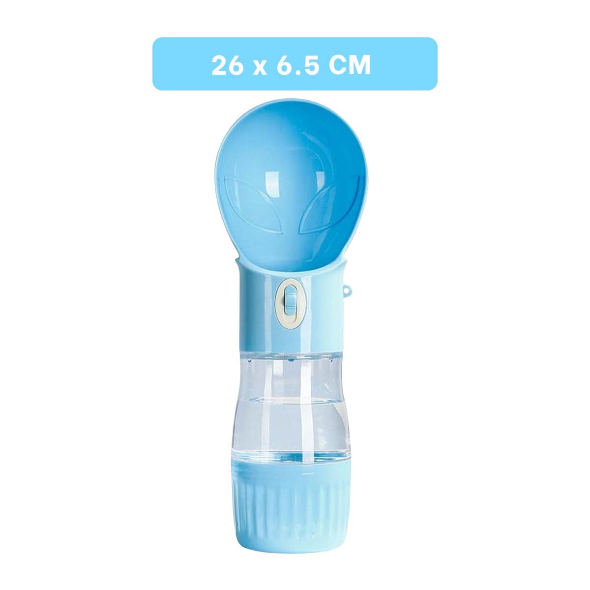 RECIPIENTE PORTATIL EN FORMA DE OVNI CELESTE PRACTICO Y+LIGAS REGALO - 4