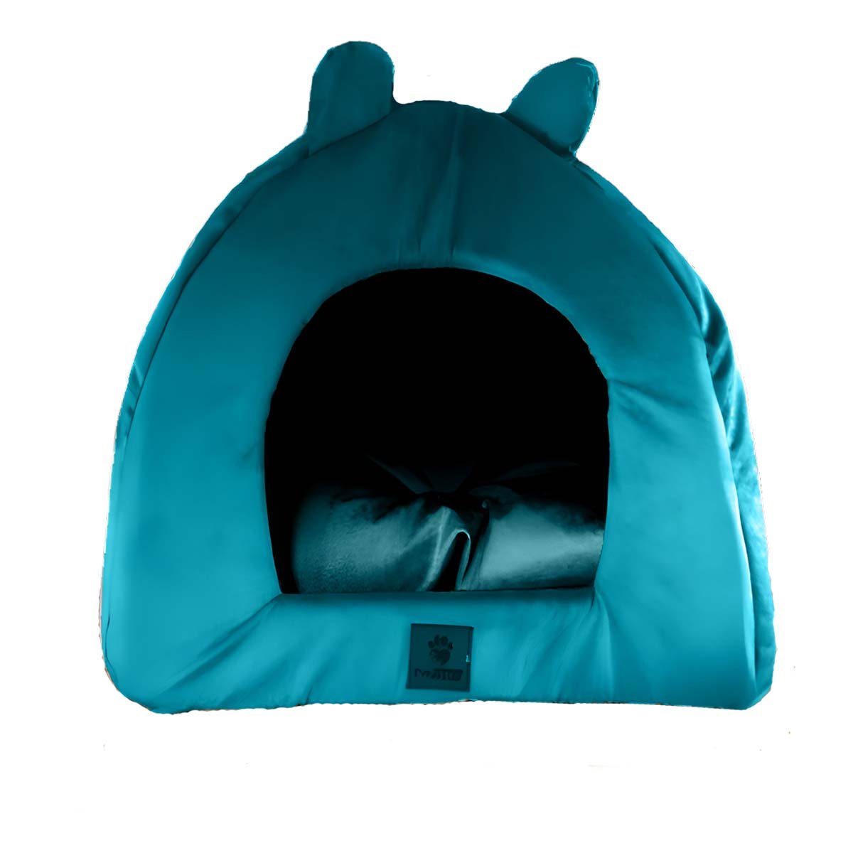 PACK2 NIDO TIPO IGLU VERDE AGUA TALLA L ESPACIO CALIDO MASCOTAS Y+REGALO STICKER - 2