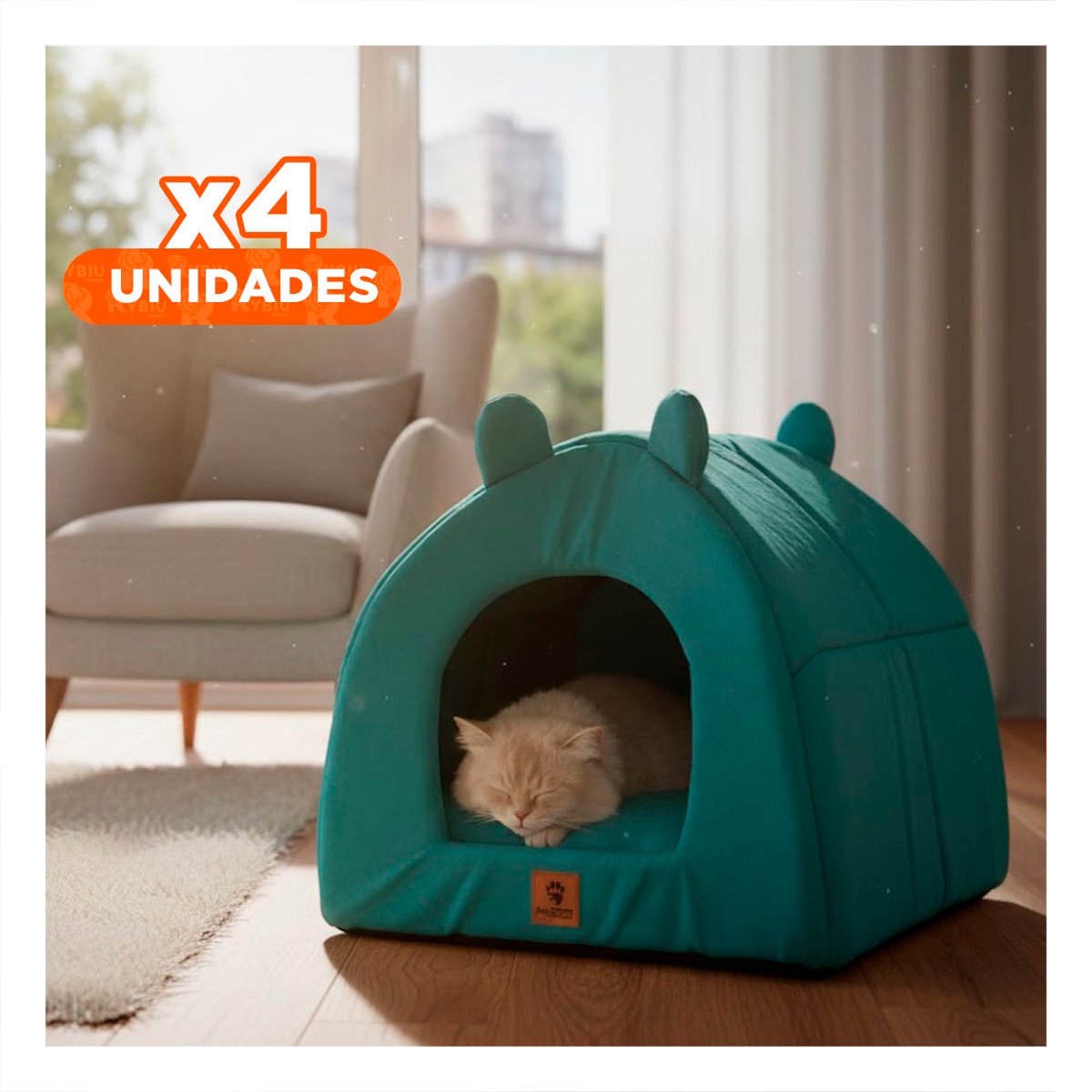 PACK4 GUARIDA CERRADA AZUL REY ESTILO IGLU TALLA L DESCANSO - 1