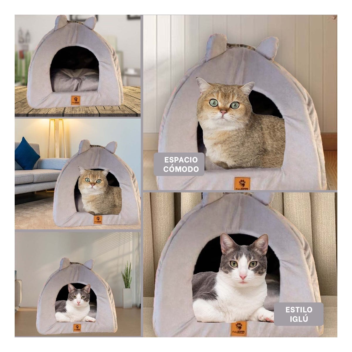 CUCHA IGLU TALLA L COLOR GUINDA ESPACIO ABRIGADO Y+POST IT - 1