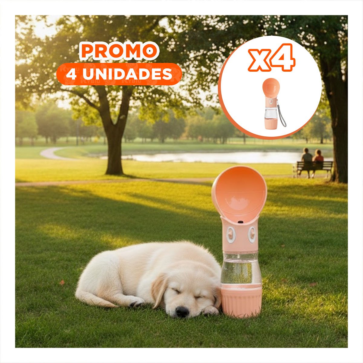 PACK4 ACCESORIO PORTATIL EN FORMA DE OVNI NARANJA MODERNO - 1
