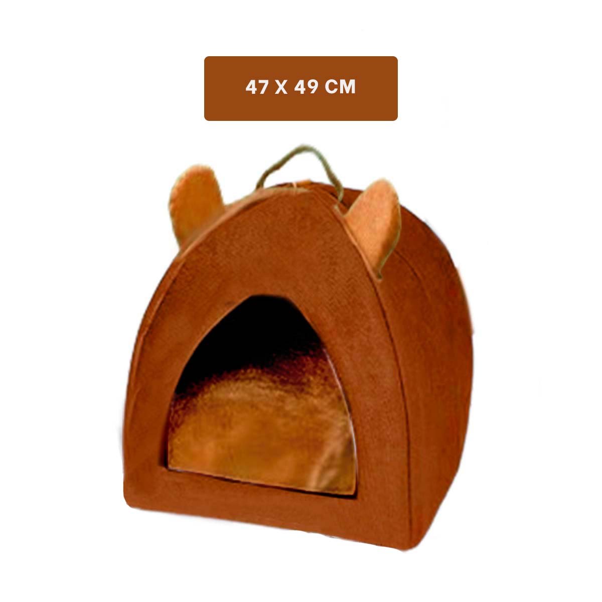 PACK6 NIDO IGLU MARRON TALLA L REFUGIO PRIVADO MASCOTAS - 4