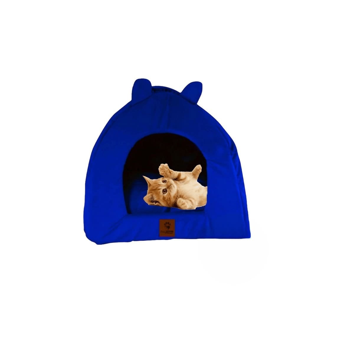 CUCHA TIPO IGLU AZUL NOCHE TALLA L CON INTERIOR SUAVE Y+PAPEL REGALO - 1