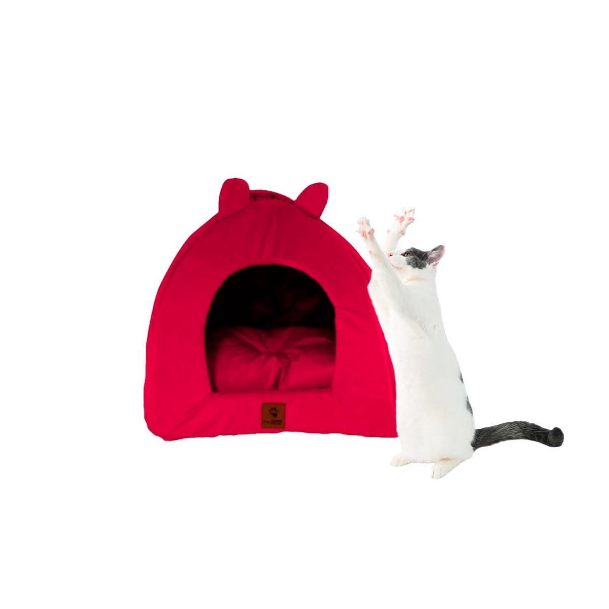 PACK6 ALOJAMIENTO CERRADO ROJO ESTILO IGLU TALLA L DESCANSO Y+REGALO STICKER - 2