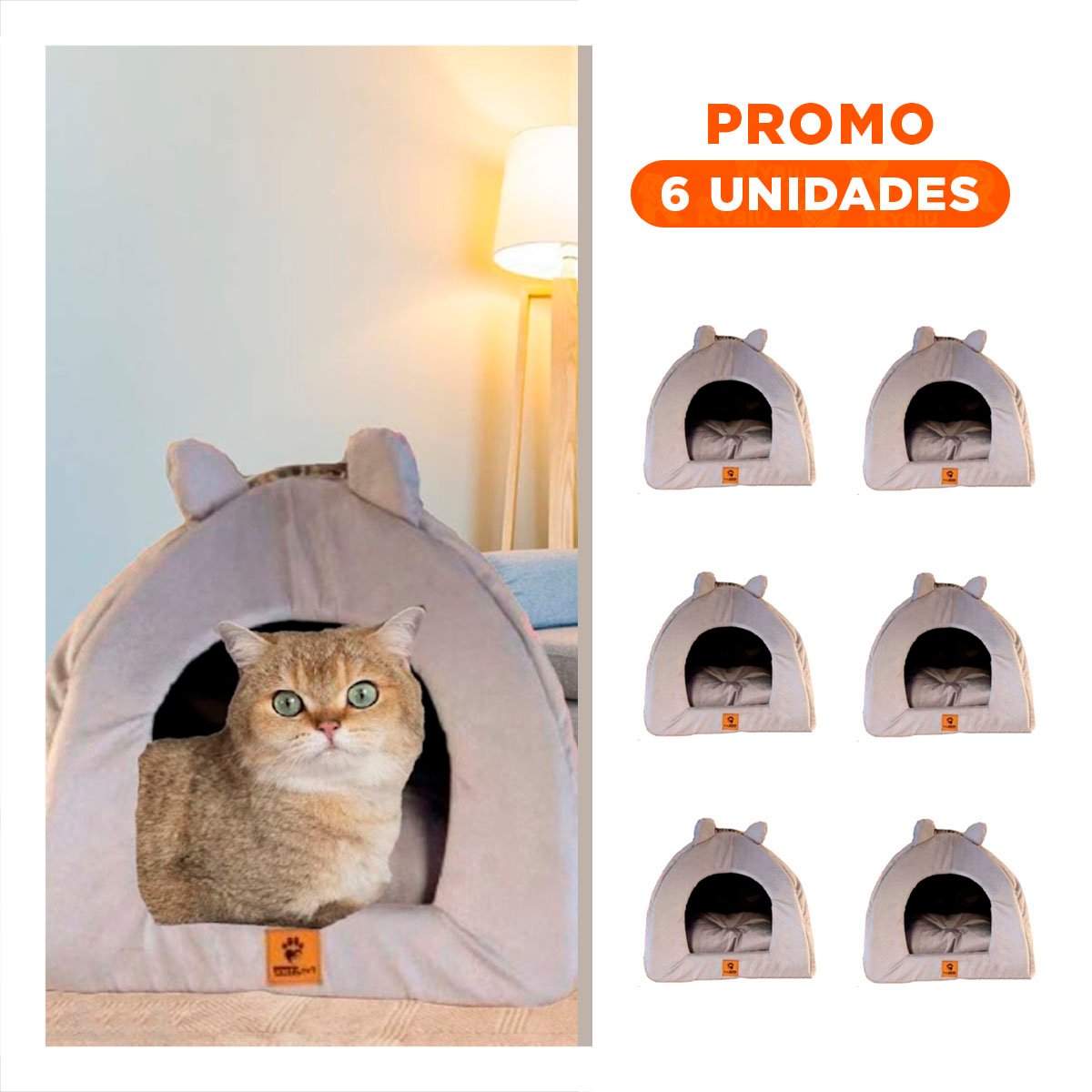 PACK6 CASA TIPO IGLU GUINDA TALLA L ESPACIO ABRIGADO - 1