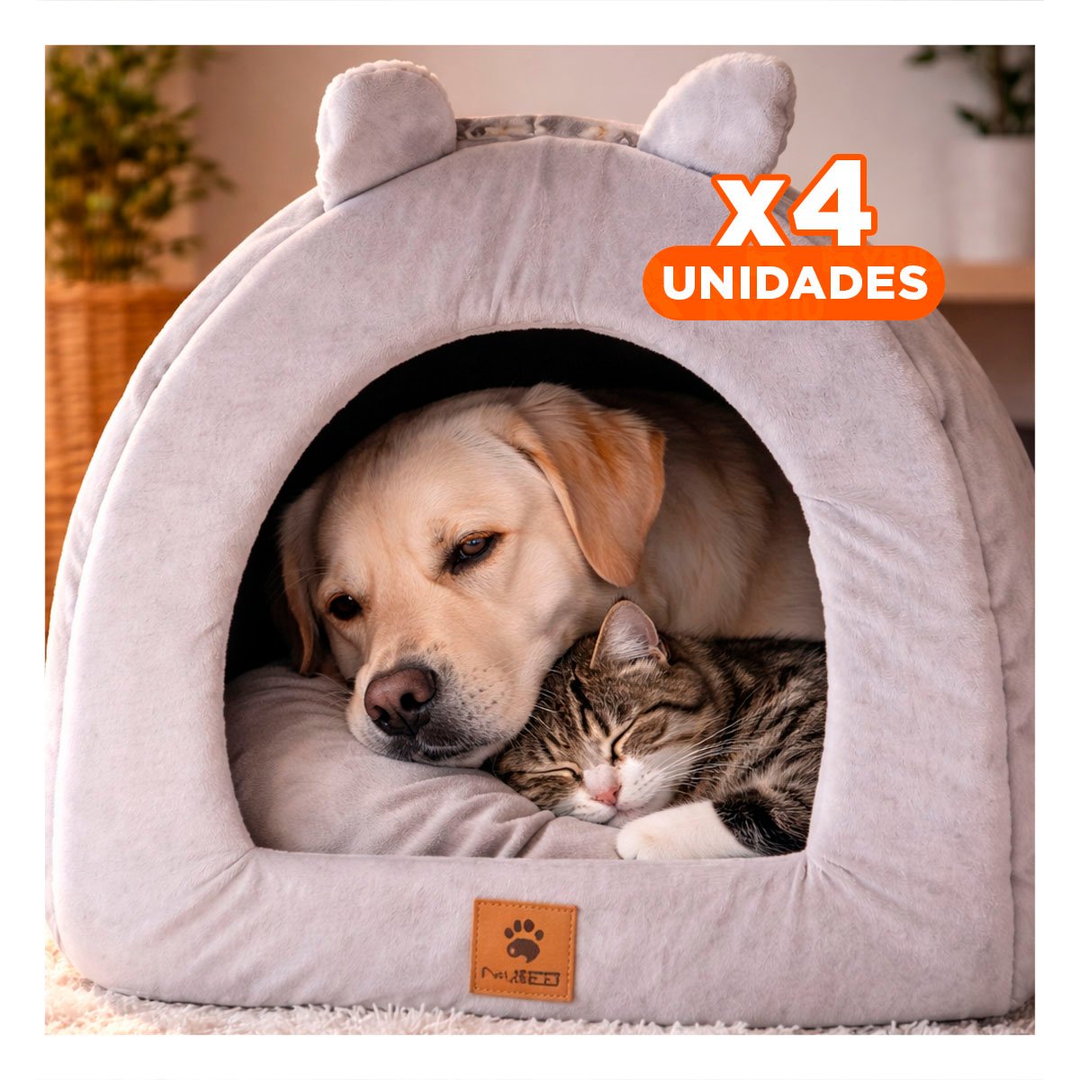 PACK4 COBIJO IGLU TALLA L COLOR GUINDA INTERIOR COMODO - 1