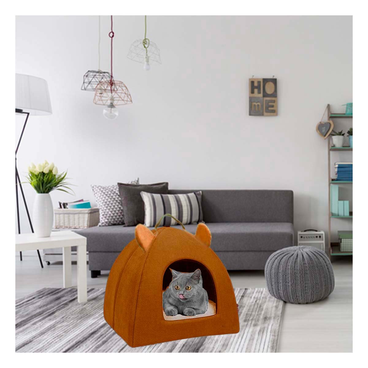 PACK2 CUCHA IGLU TALLA L COLOR MARRON ESPACIO ABRIGADO - 2