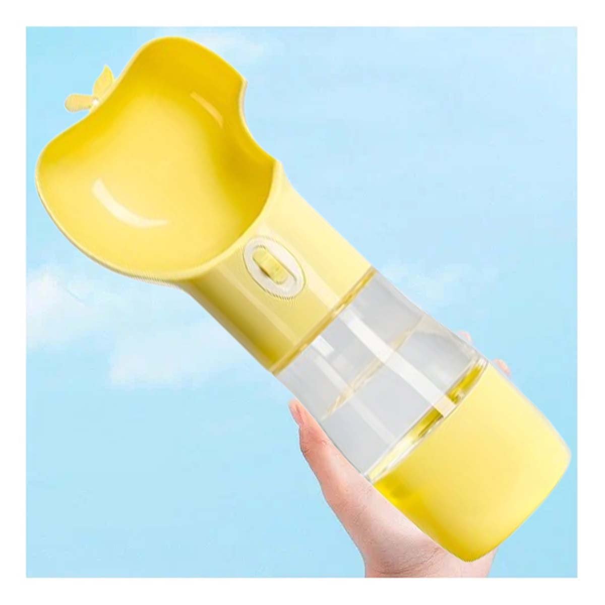 PACK6 ENVASE PORTATIL AMARILLO CON FORMA DE MANZANA - 5