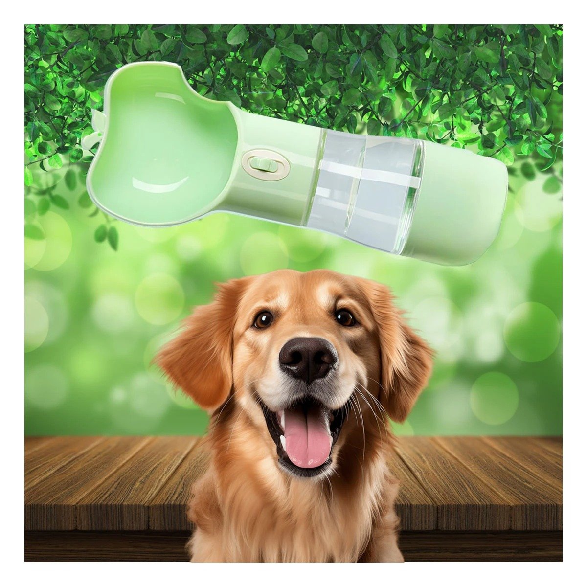PACK2 RECIPIENTE PORTATIL VERDE CON FORMA DE MANZANA Y+PAPEL REGALO - 2