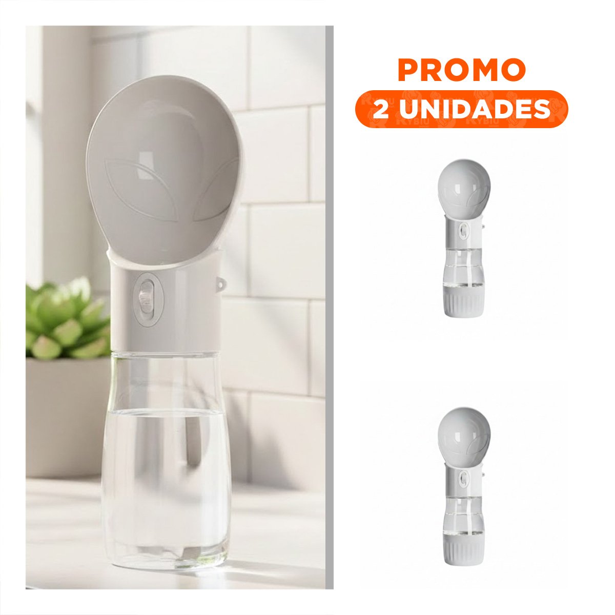 PACK2 RECIPIENTE MODERNO DISENO OVNI PLOMO FUNCIONAL - 1