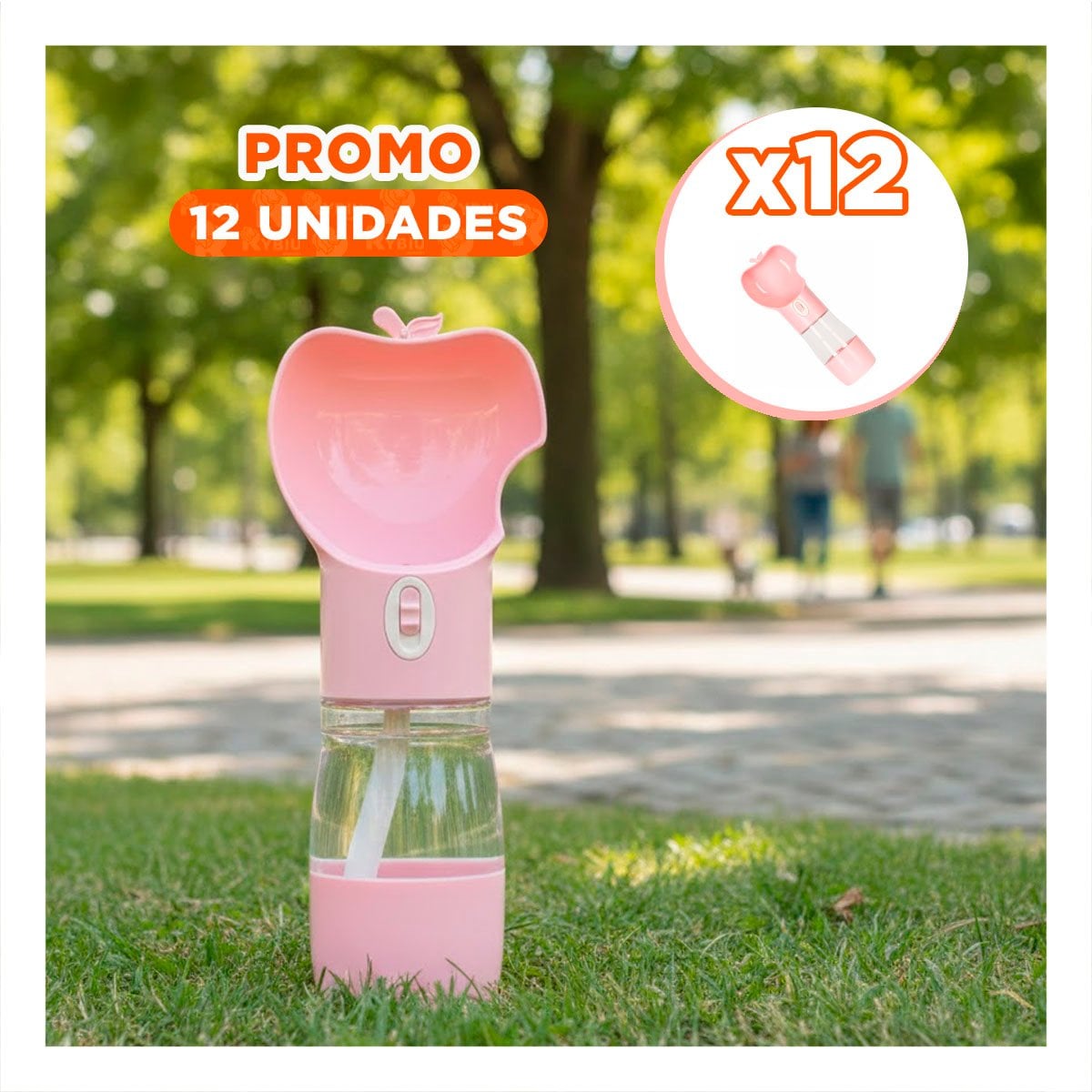 PACK12 ORGANIZADOR COMPACTO TIPO MANZANA ROSADO - 1