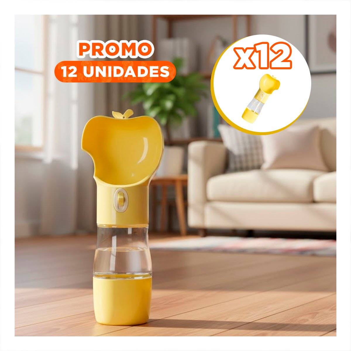 PACK12 ORGANIZADOR COMPACTO TIPO MANZANA AMARILLO - 1