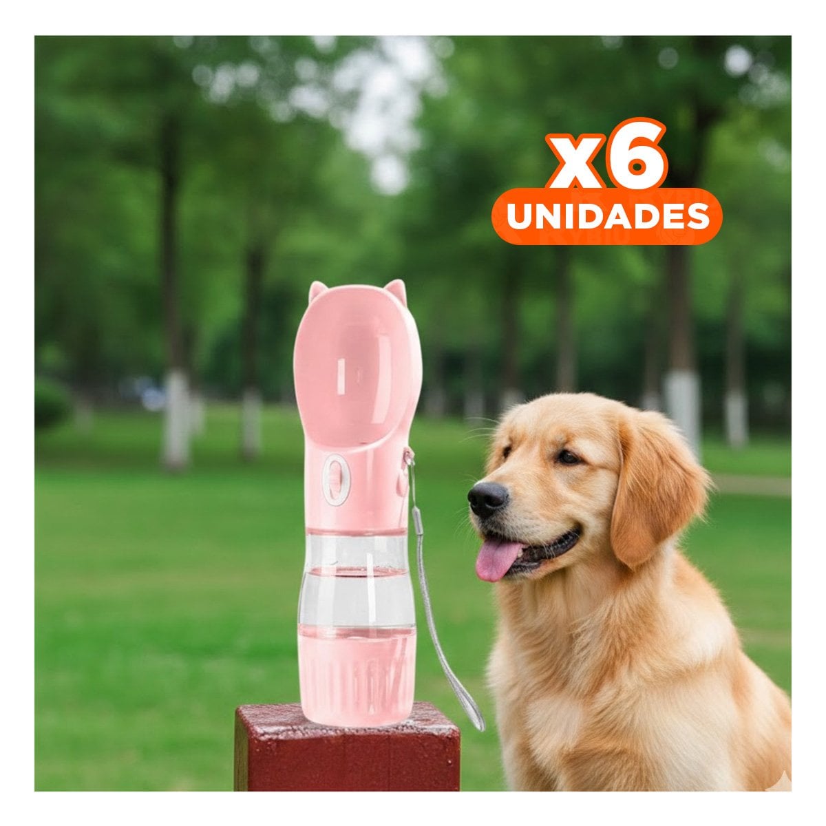 PACK6 APLICADOR PORTATIL GATO ROSADO PARA GEL LIQUIDO Y+REGALO STICKER - 1