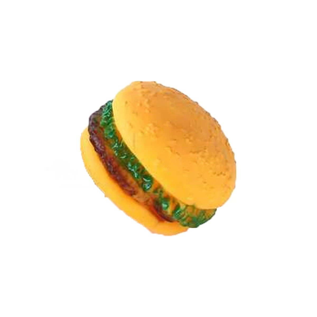 PACK4 BLOQUE DE ENTRETENIMIENTO EN GOMA PARA MASCOTAS CON FORMA DE HAMBURGUESA Y+PAPEL REGALO - 3