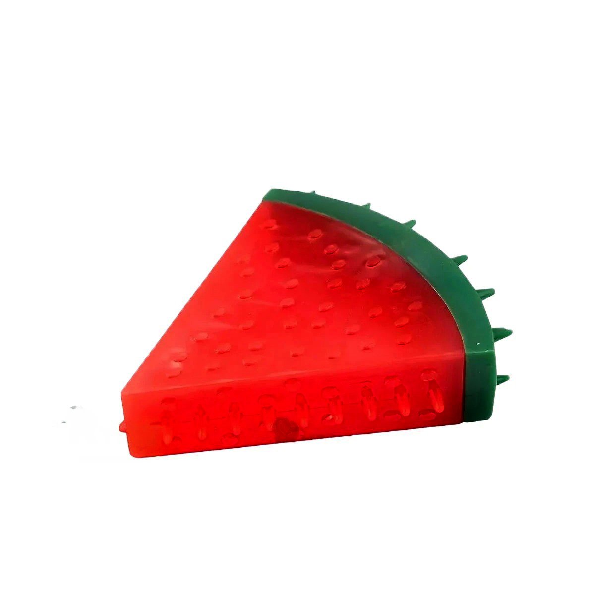 PACK2 ARTICULO COLORIDO DE PVC EN FORMA DE SANDIA PARA MASCOTA ROJO Y+REGALO STICKER - 2