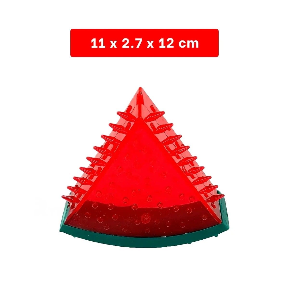 PACK4 OBJETO RESISTENTE DE PVC EN FORMA DE SANDIA PARA MASCOTA ROJO Y+REGALO STICKER - 4