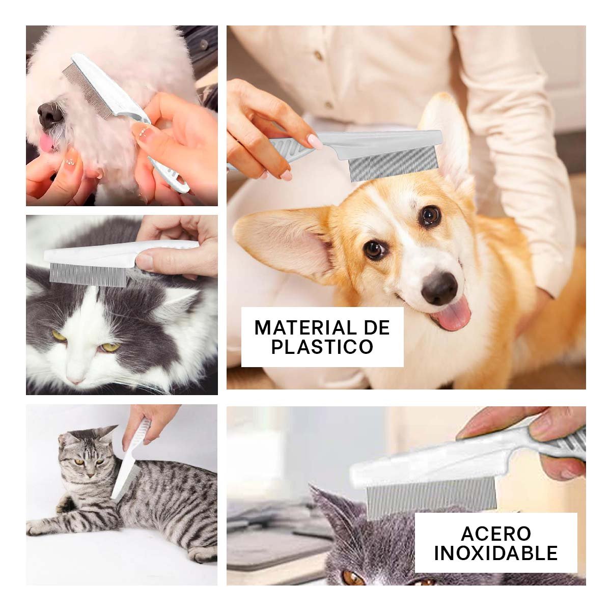 PACK6 ELIMINADOR PROFESIONAL BLANCO AYUDA A ELIMINAR PULGAS FACILMENTE Y+PAPEL REGALO - 3
