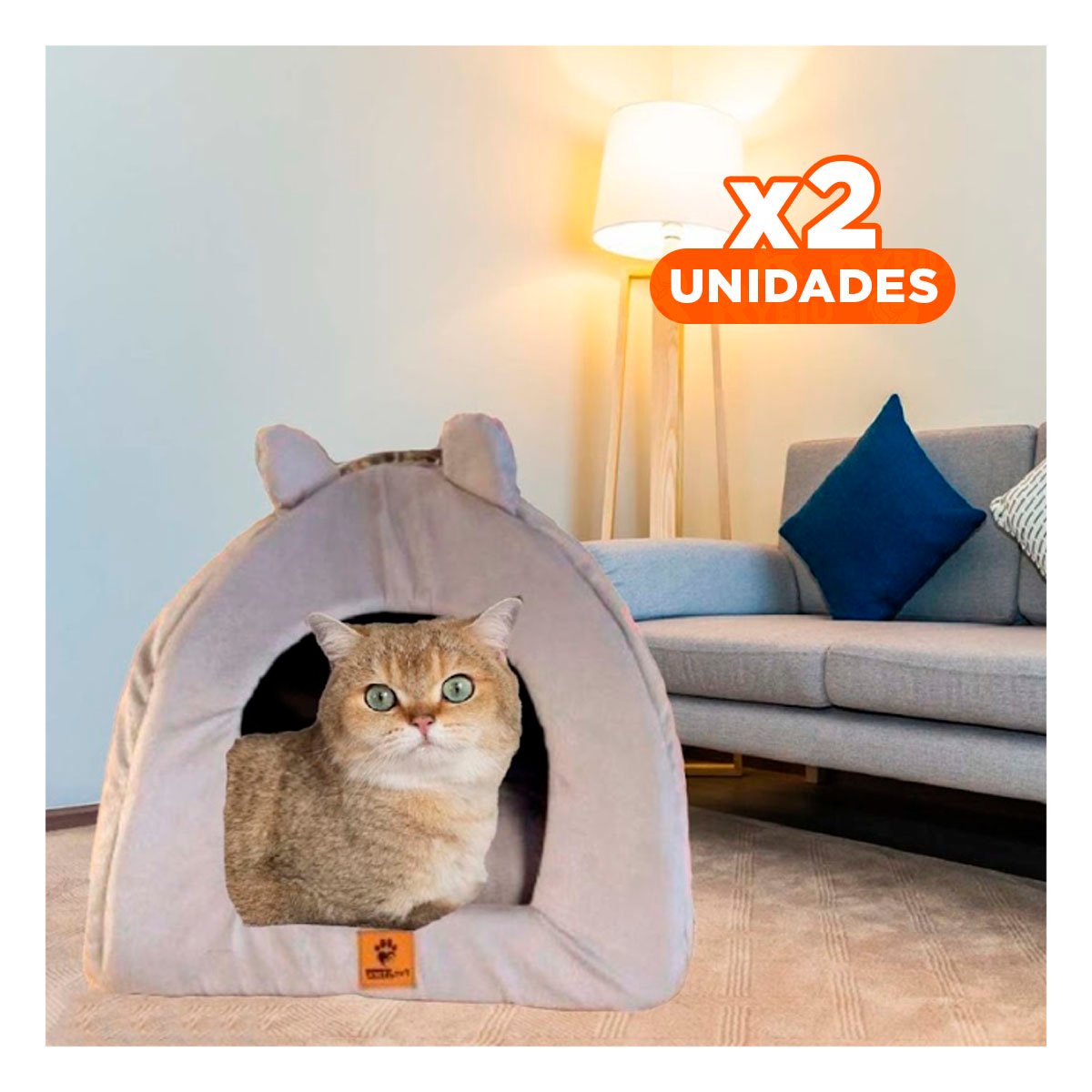 PACK2 GUARIDA TIPO IGLU PLOMO TALLA L ESPACIO COMODO Y+REGALO STICKER - 1
