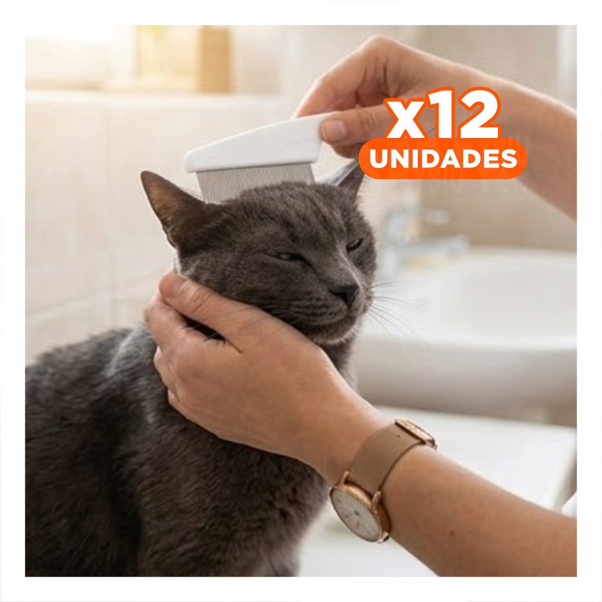 PACK12 ELIMINADOR DELICADO BLANCO PARA MASCOTAS FACIL DE USAR Y SUAVE - 1