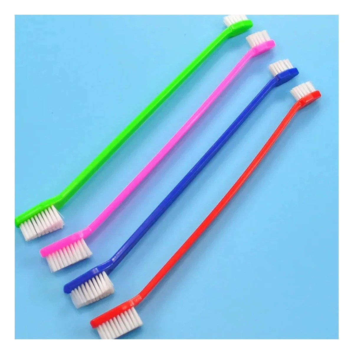 PACK2 PAQUETE DE CEPILLOS DENTALES PARA MASCOTAS MULTICOLOR CON CUIDADO DIARIO Y SUAVE - 5