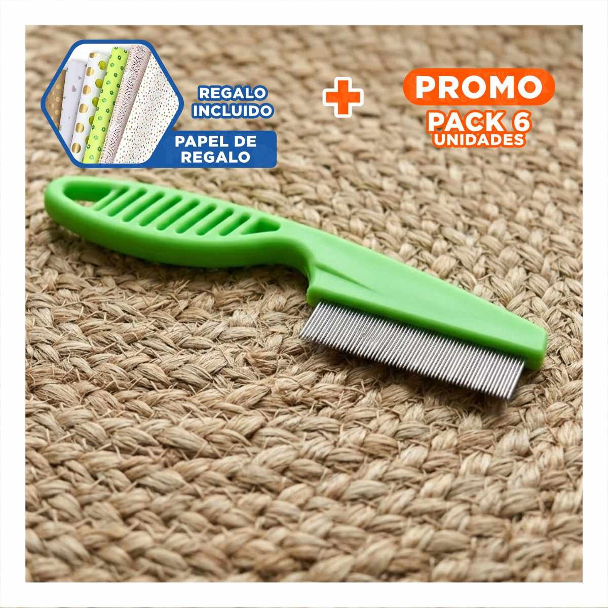 PACK6 ELIMINADOR DELICADO VERDE PARA MASCOTAS FACIL DE USAR Y SUAVE Y+PAPEL REGALO - 1