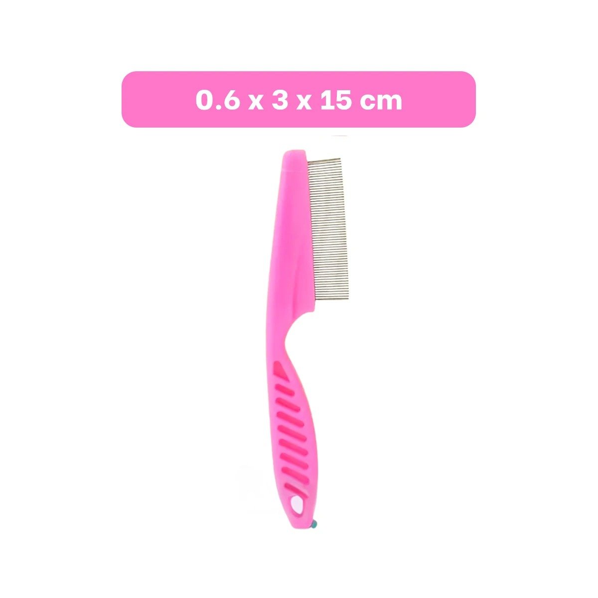 PACK2 RASTRILLO PROFESIONAL ROSADO FACILITA LA LIMPIEZA DE PULGAS DIARIA - 4