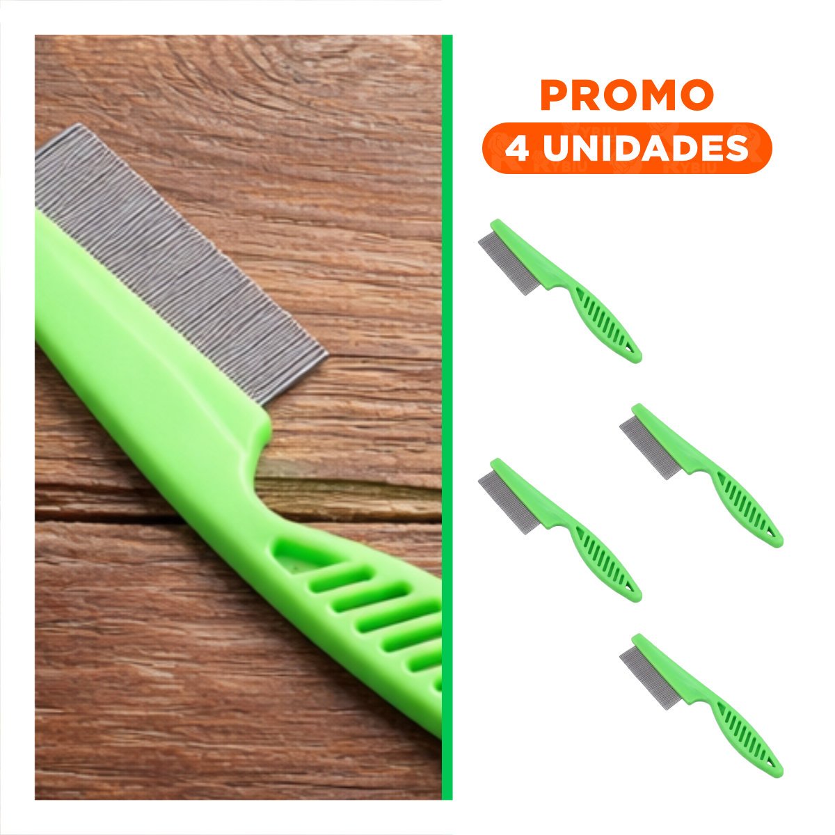 PACK4 ELIMINADOR PROFESIONAL VERDE AYUDA A ELIMINAR PULGAS FACILMENTE Y+REGALO STICKER - 1