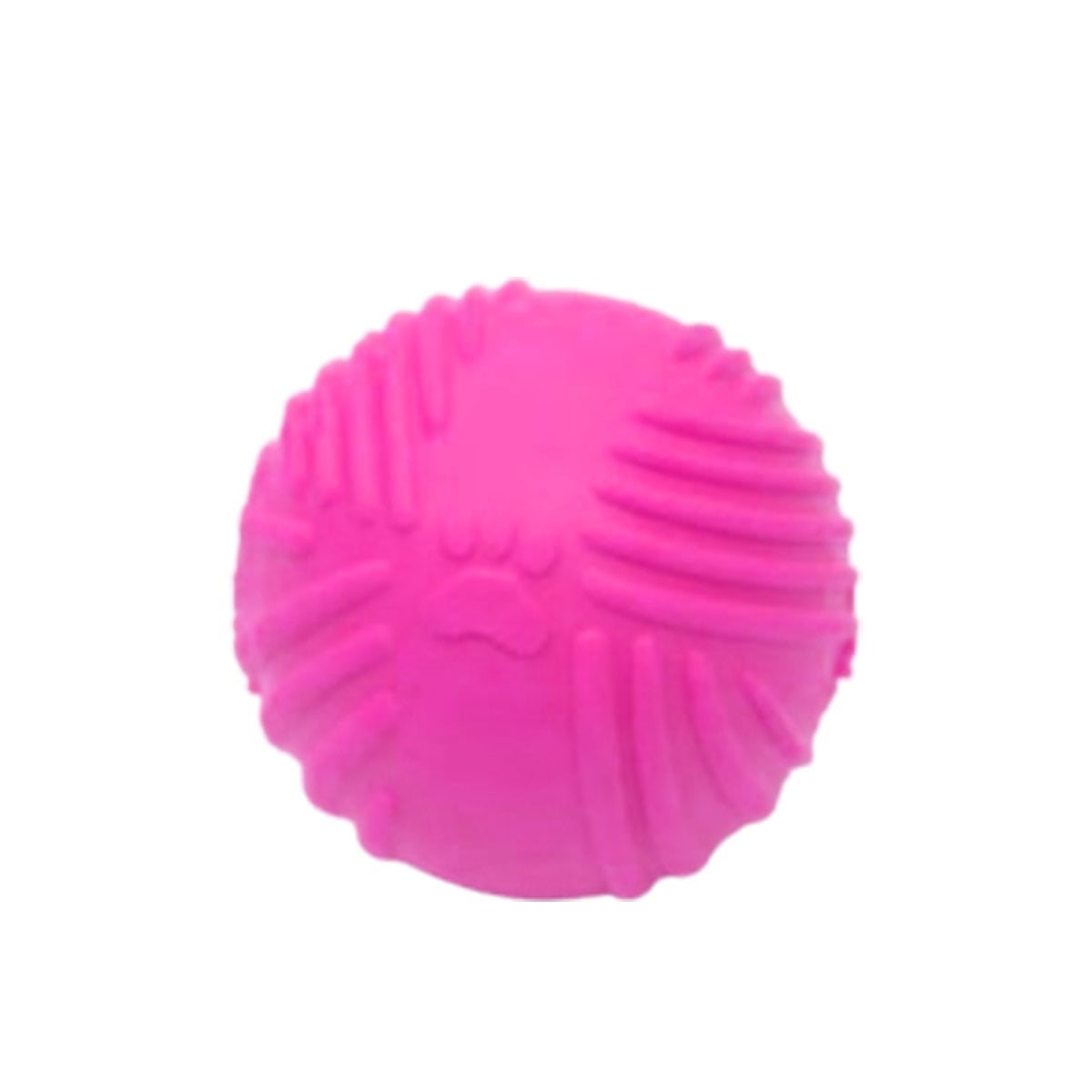 PACK12 ESFERA FUNCIONAL DE GOMA A RAYAS EN ROSADO PARA MASCOTAS ACTIVAS Y+REGALO STICKER - 2