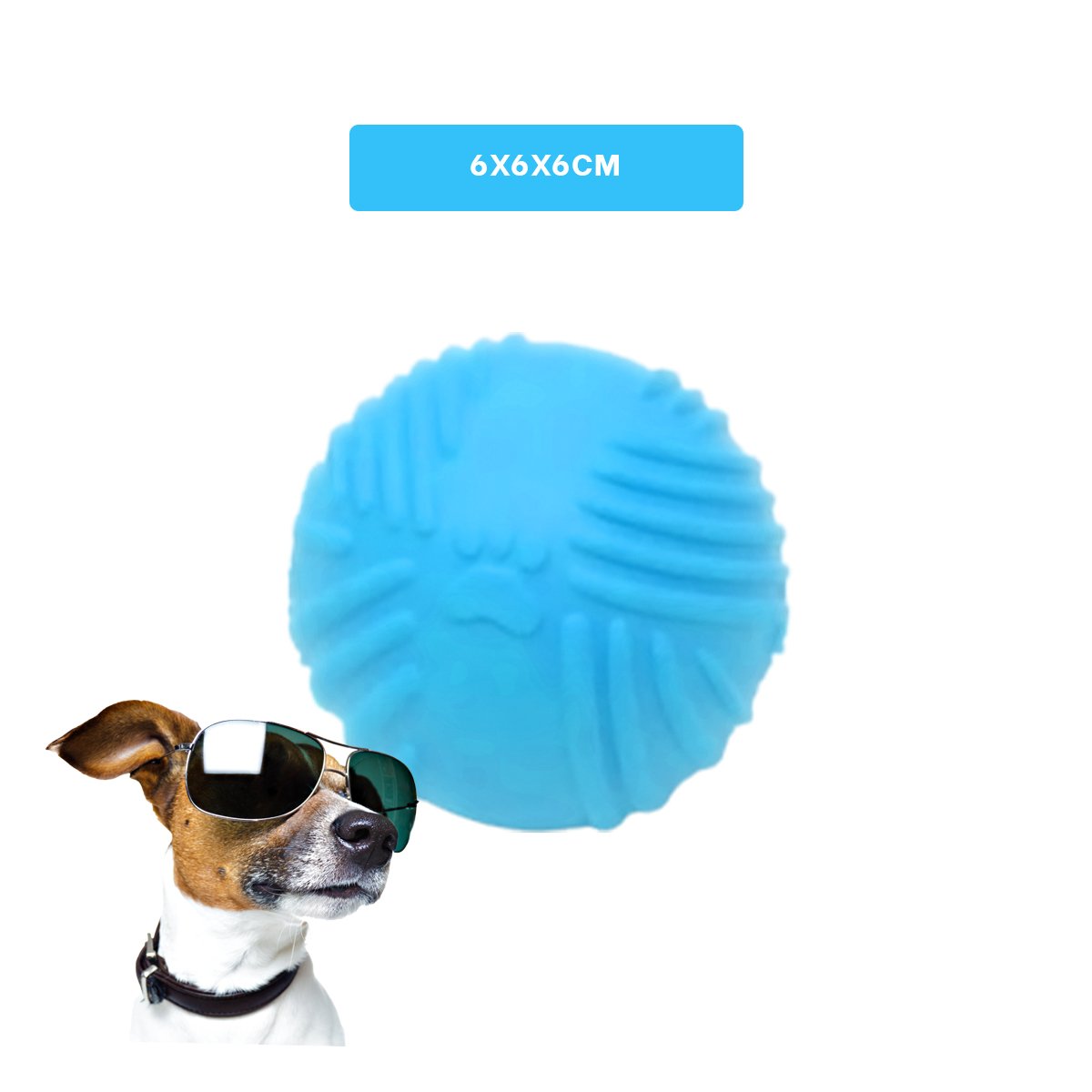 PACK12 ESFERA LIGERA DE GOMA CON RAYAS Y COLOR CELESTE PARA DIVERSION CONSTANTE - 4