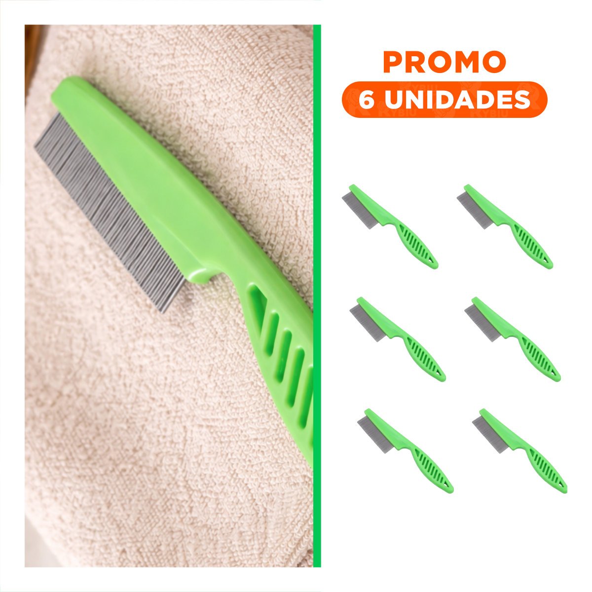 PACK6 ELIMINADOR ANTIPULGAS PARA MASCOTAS VERDE SEGURO Y EFICAZ - 1