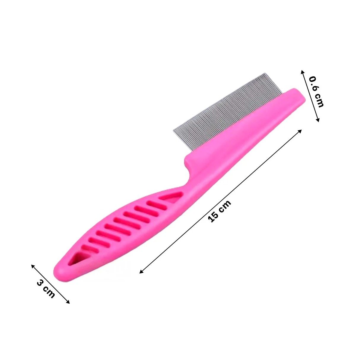 RASTRILLO COMPACTO PARA MASCOTAS ROSADO MANTIENE PELAJE LIMPIO Y SUAVE Y+POST IT - 4
