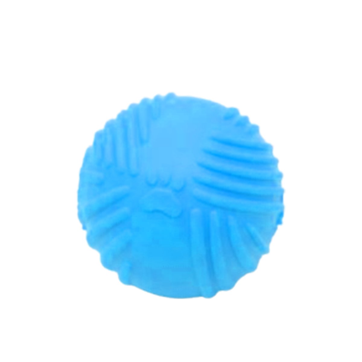 PACK2 PELOTA SUAVE A RAYAS DE GOMA EN COLOR CELESTE PARA JUEGO CONTINUO Y+REGALO STICKER - 2