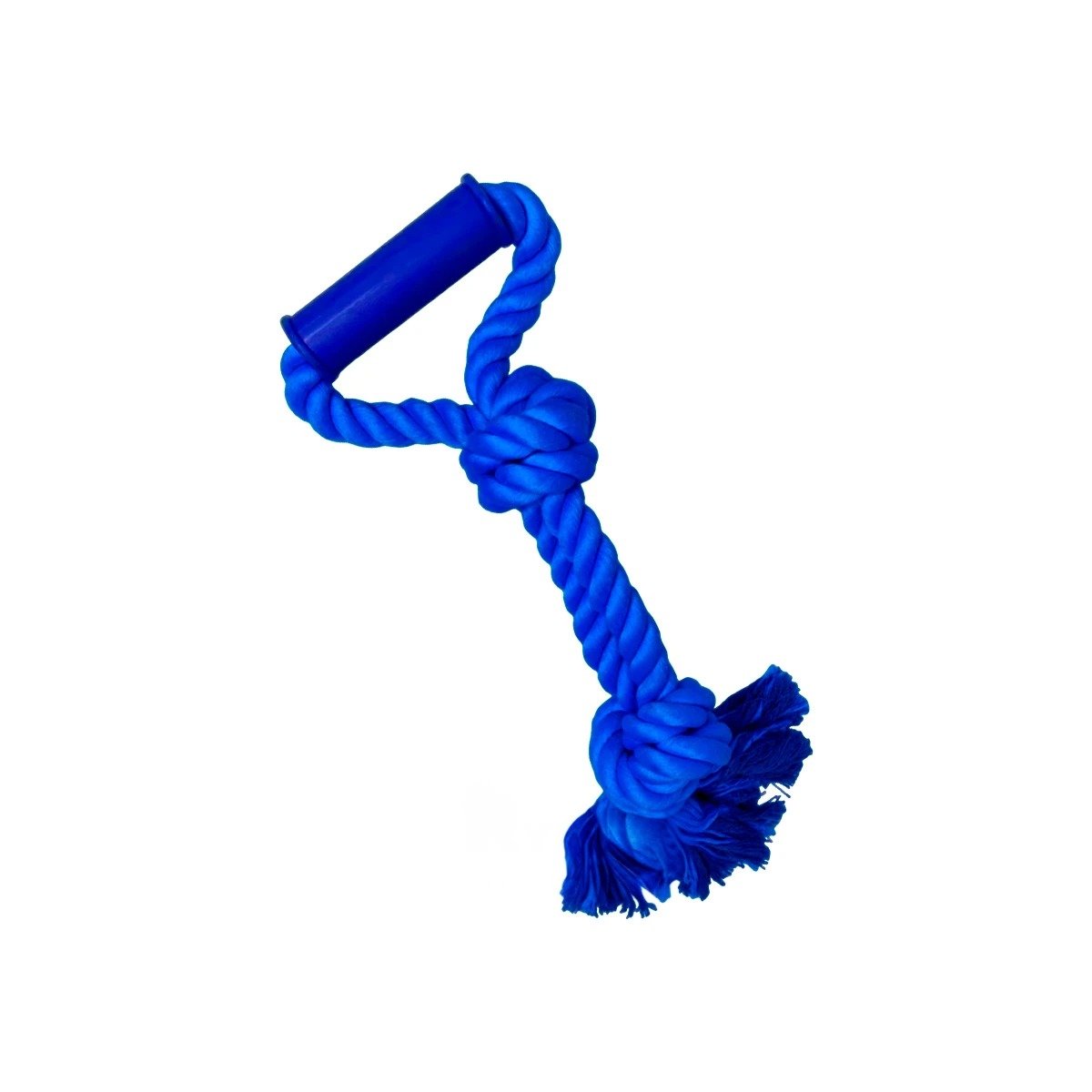 PACK12 CUERDA ACTIVA DE ALGODON AZUL PARA PERRO CON AGARRADERA COMODA Y+REGALO STICKER - 2