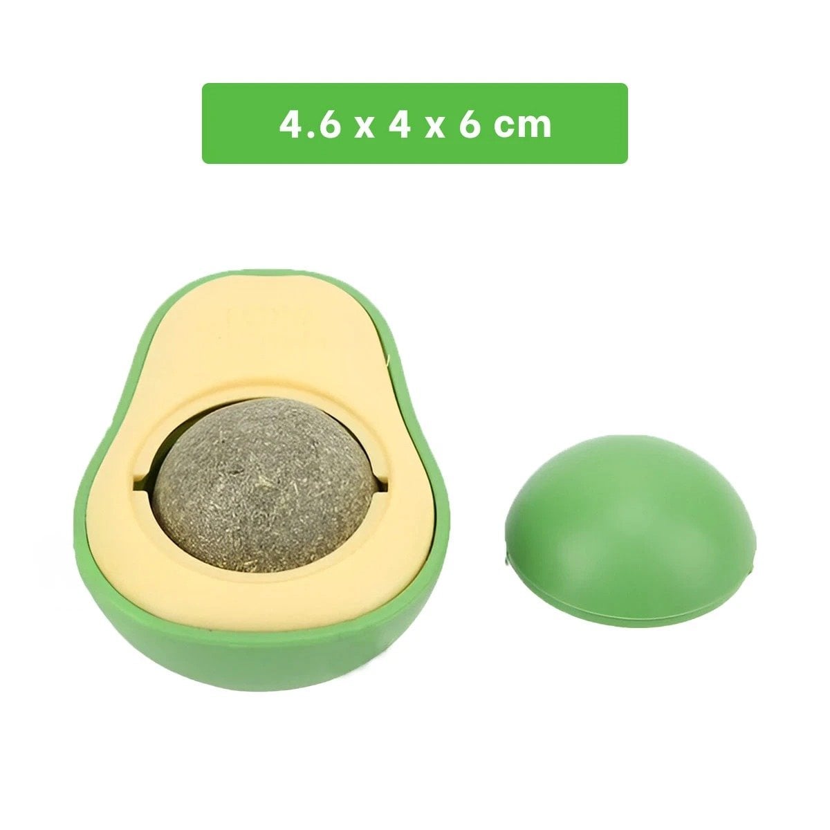 PACK6 SNACK CON CATNIP EN FORMA DE PALTA VERDE PARA MASCOTAS FELICES Y+REGALO STICKER - 4
